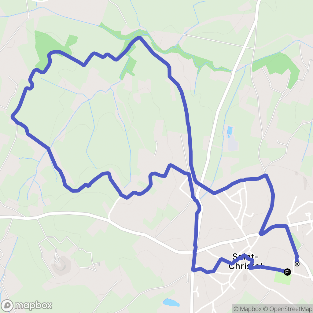 Entre-Vignes : carte du parcours de randonnée - France