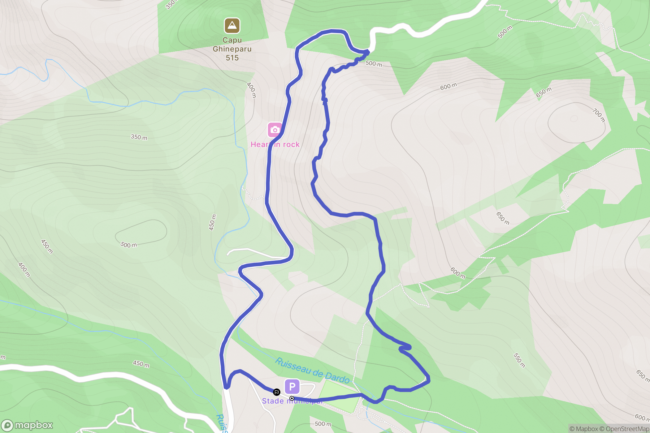 Piana: routekaart voor buitenactiviteiten - France