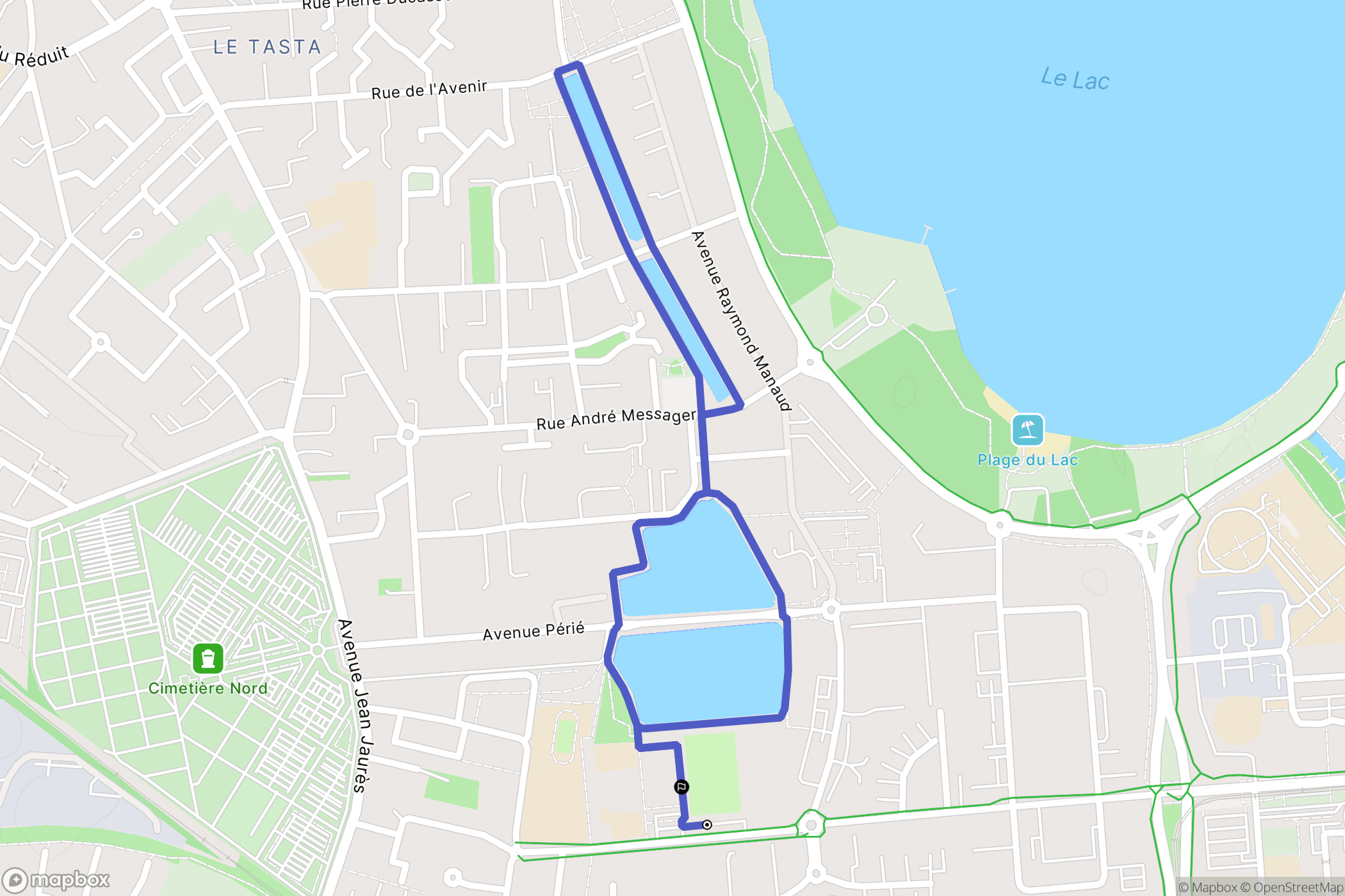 Bruges : carte du parcours de randonnée - France