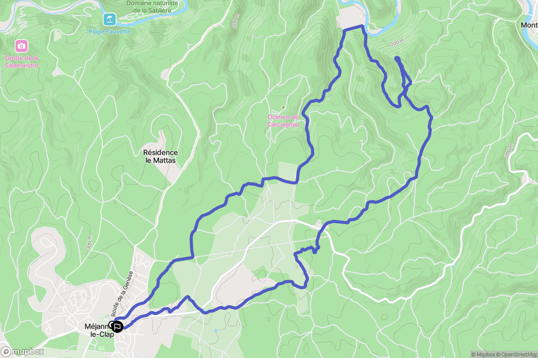 Méjannes-le-Clap: routekaart voor buitenactiviteiten - France