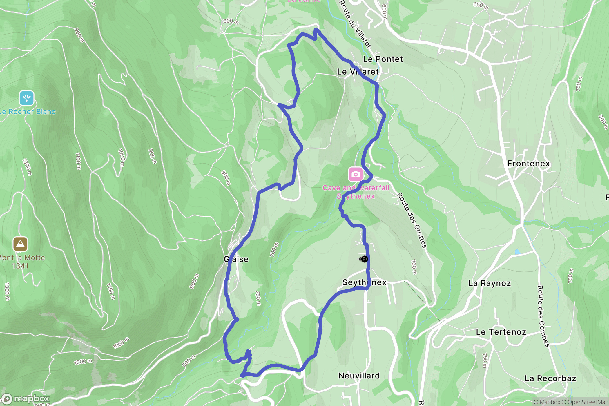 Faverges: routekaart voor buitenactiviteiten - France