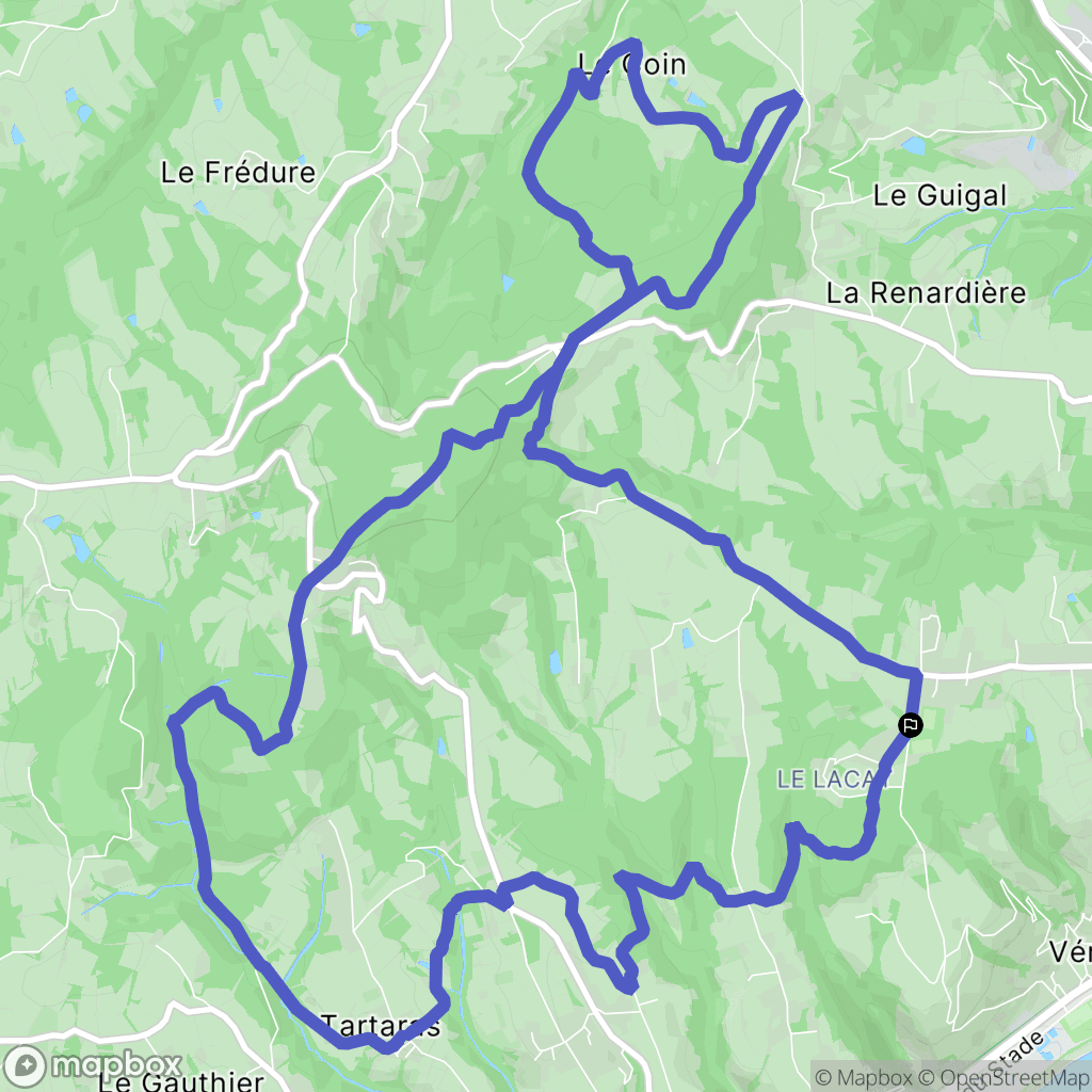 Saint-Cyr-sur-le-Rhône : carte du parcours de randonnée - France