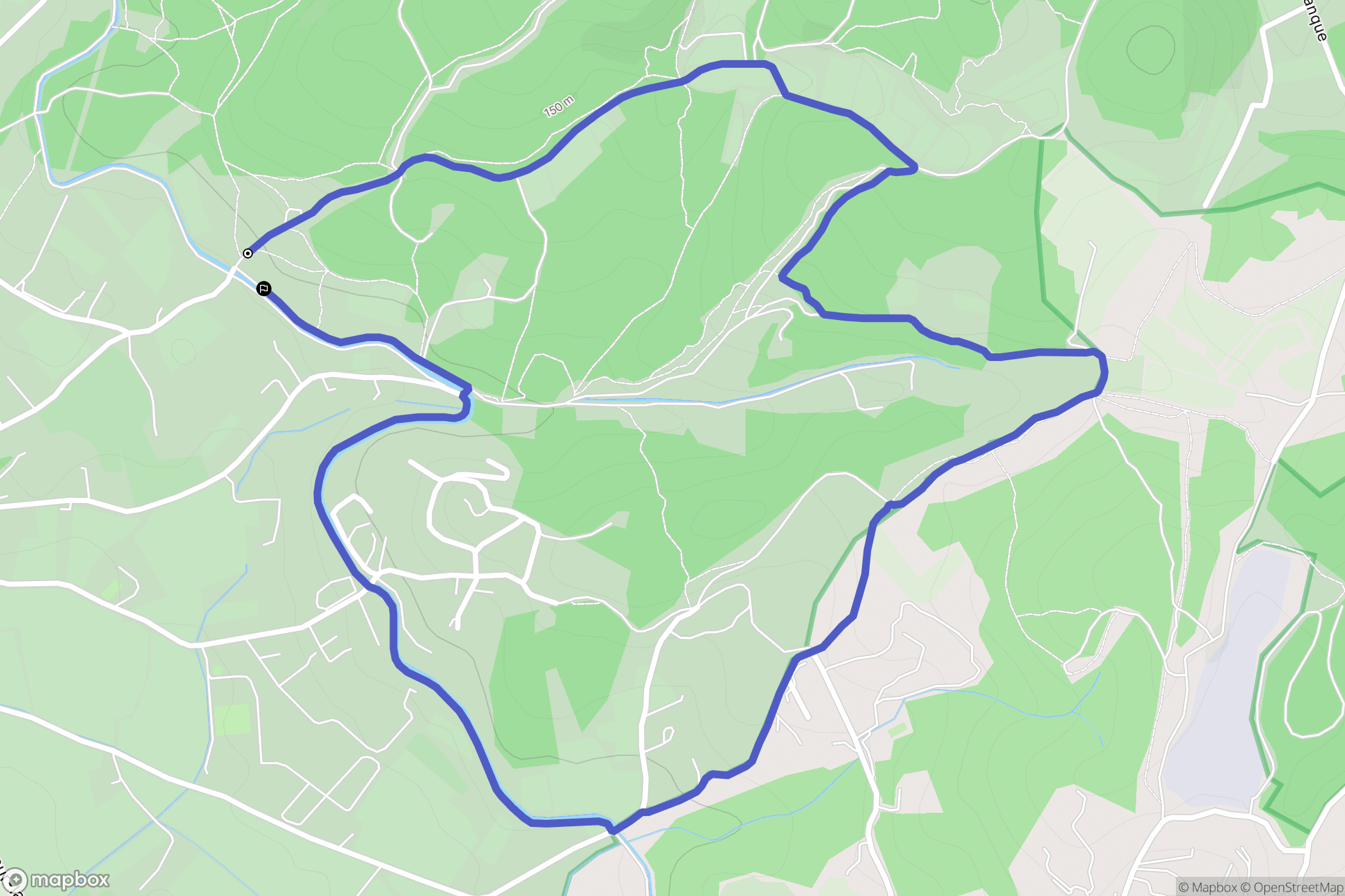 Velleron : carte du parcours de randonnée - France