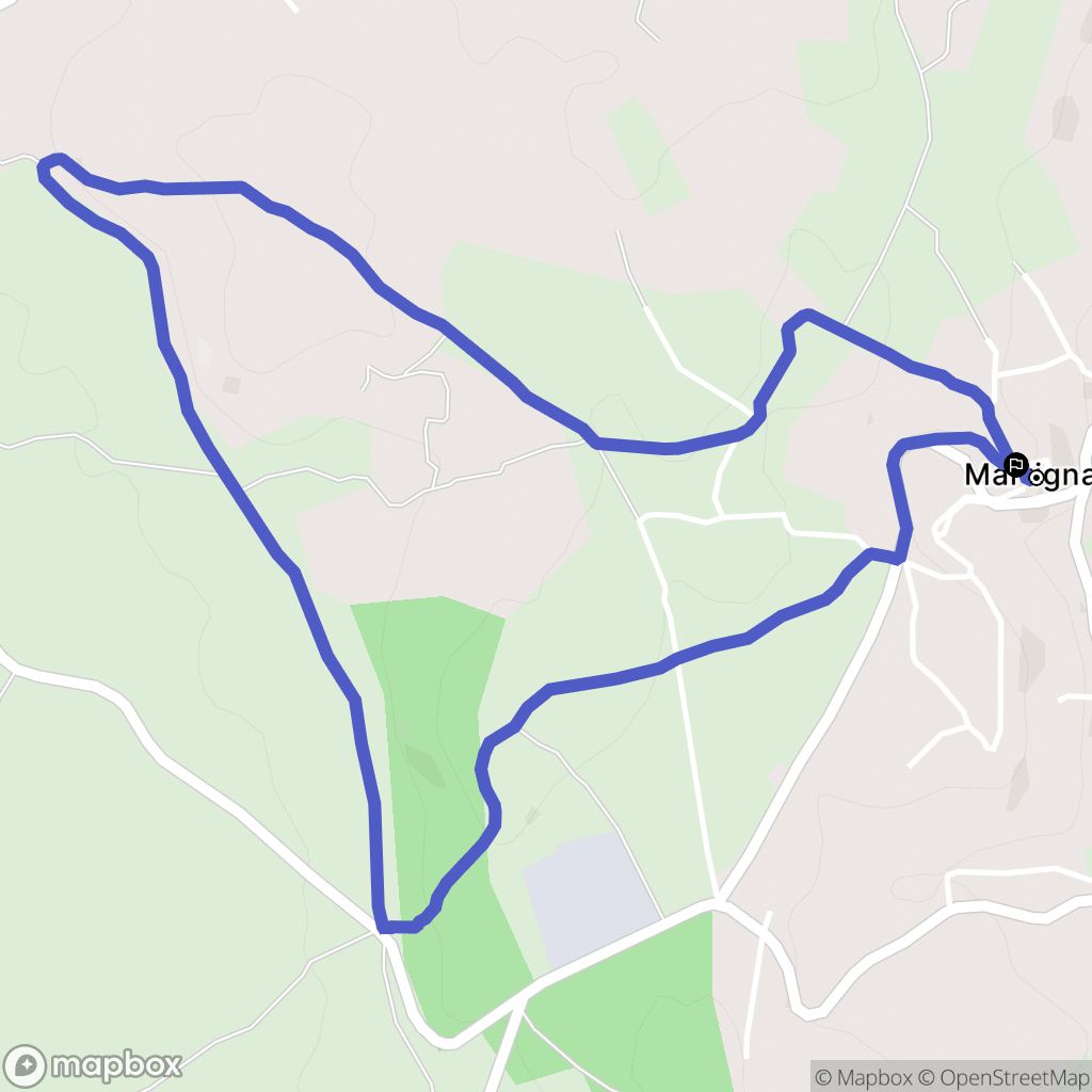 Martignargues : carte du parcours de randonnée - France