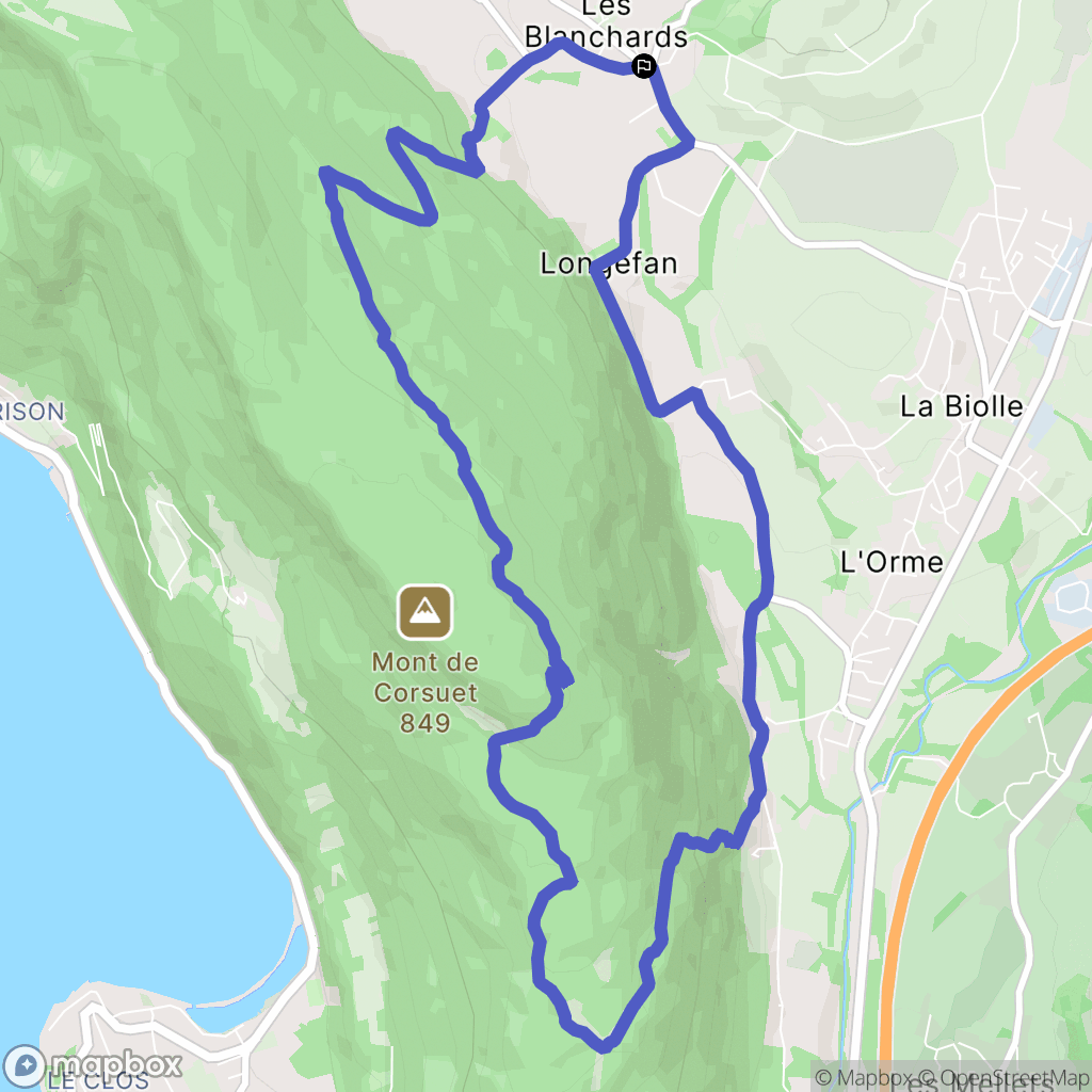 La Biolle: routekaart voor buitenactiviteiten - France