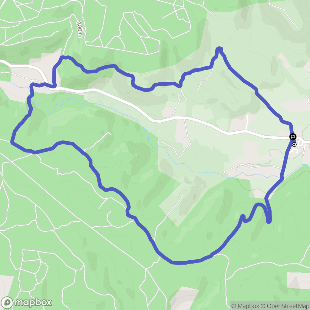 Belvezet : carte du parcours de randonnée - France