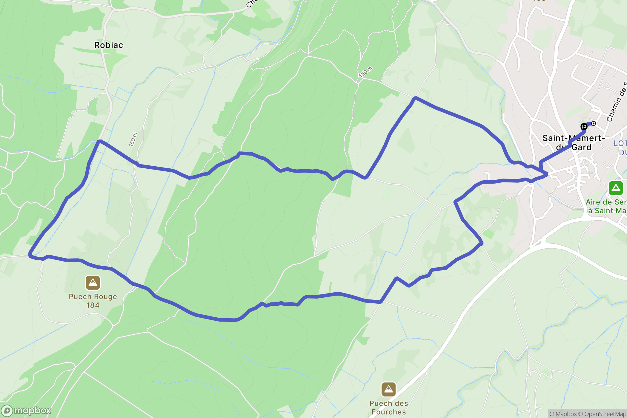 Saint-Mamert-du-Gard: routekaart voor buitenactiviteiten - France