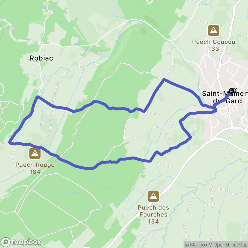 Saint-Mamert-du-Gard: routekaart voor buitenactiviteiten - France