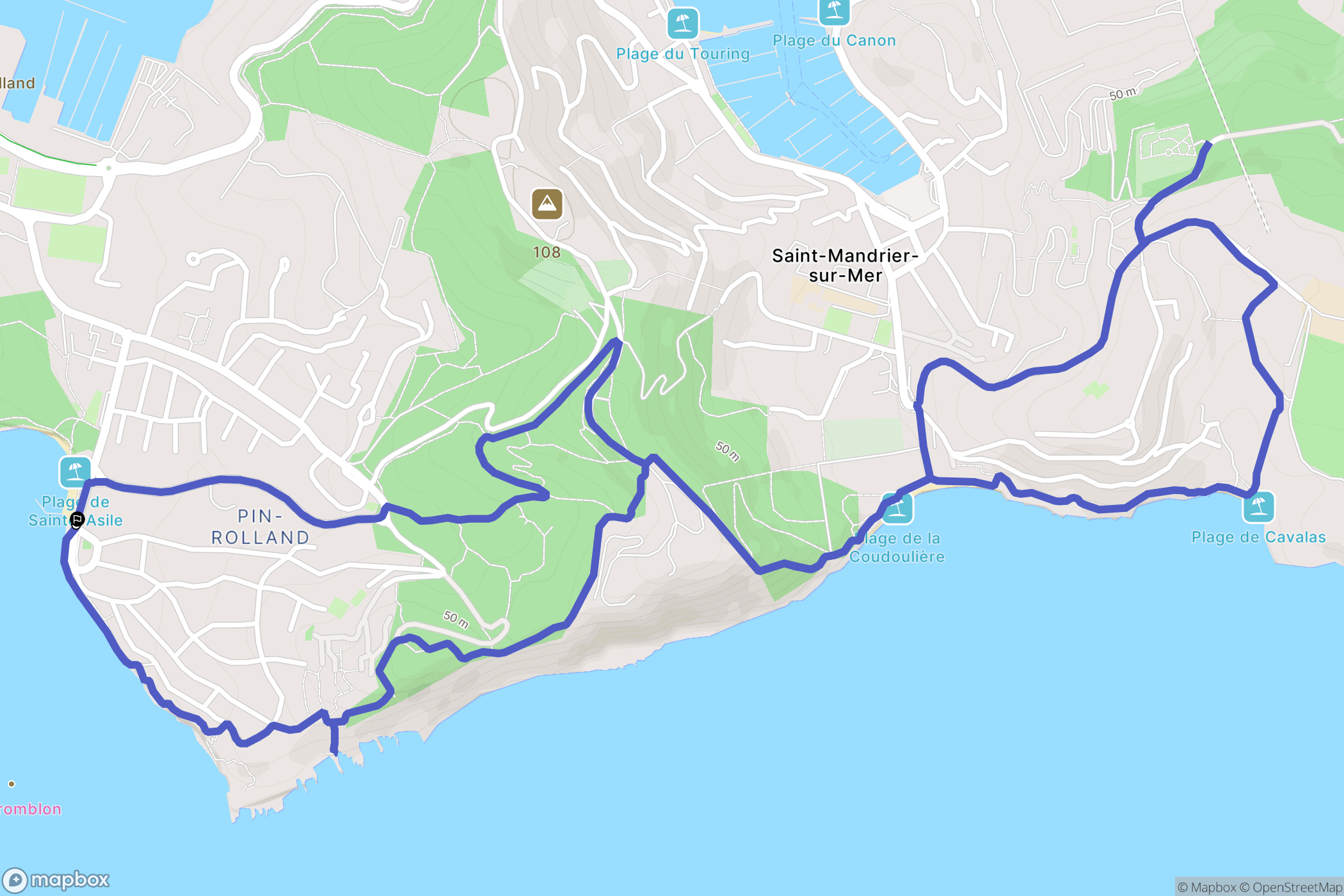 Saint-Mandrier-sur-Mer: routekaart voor buitenactiviteiten - France