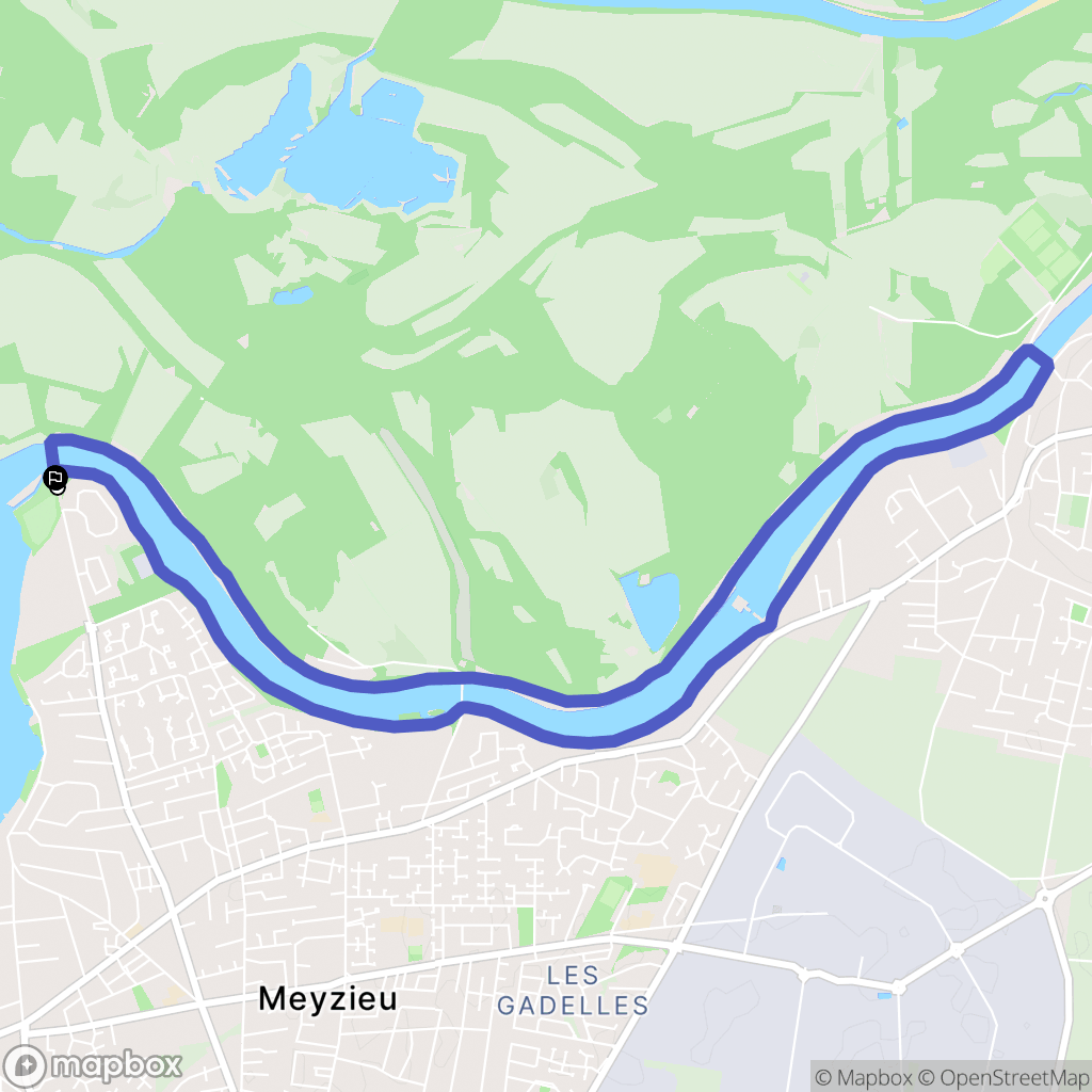 Meyzieu: routekaart voor buitenactiviteiten - France