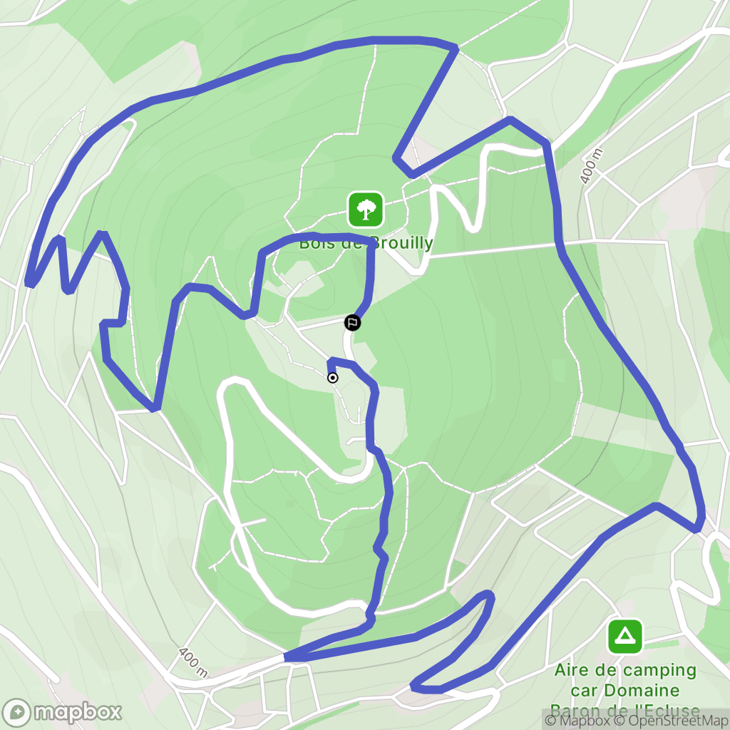 Saint-Lager : carte du parcours de randonnée - France