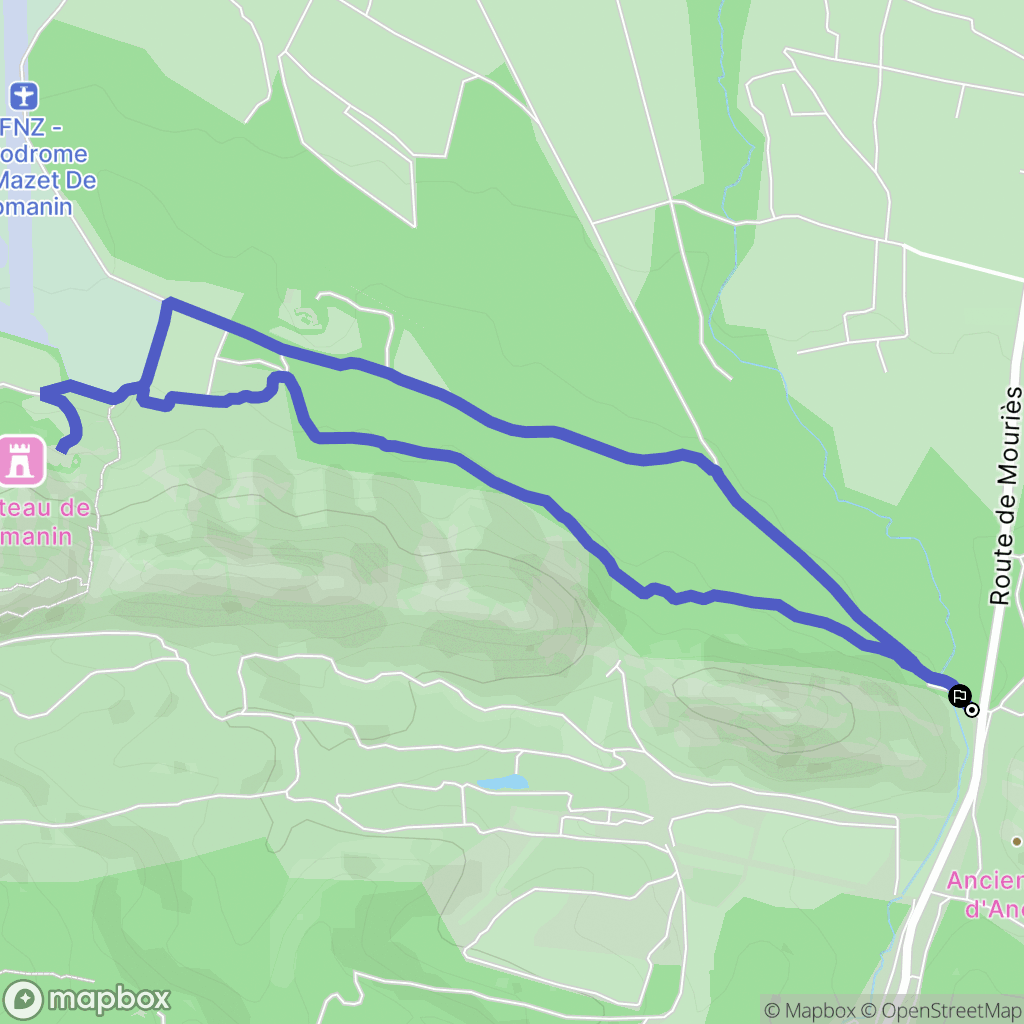 Saint-Rémy-de-Provence : carte du parcours de randonnée - France