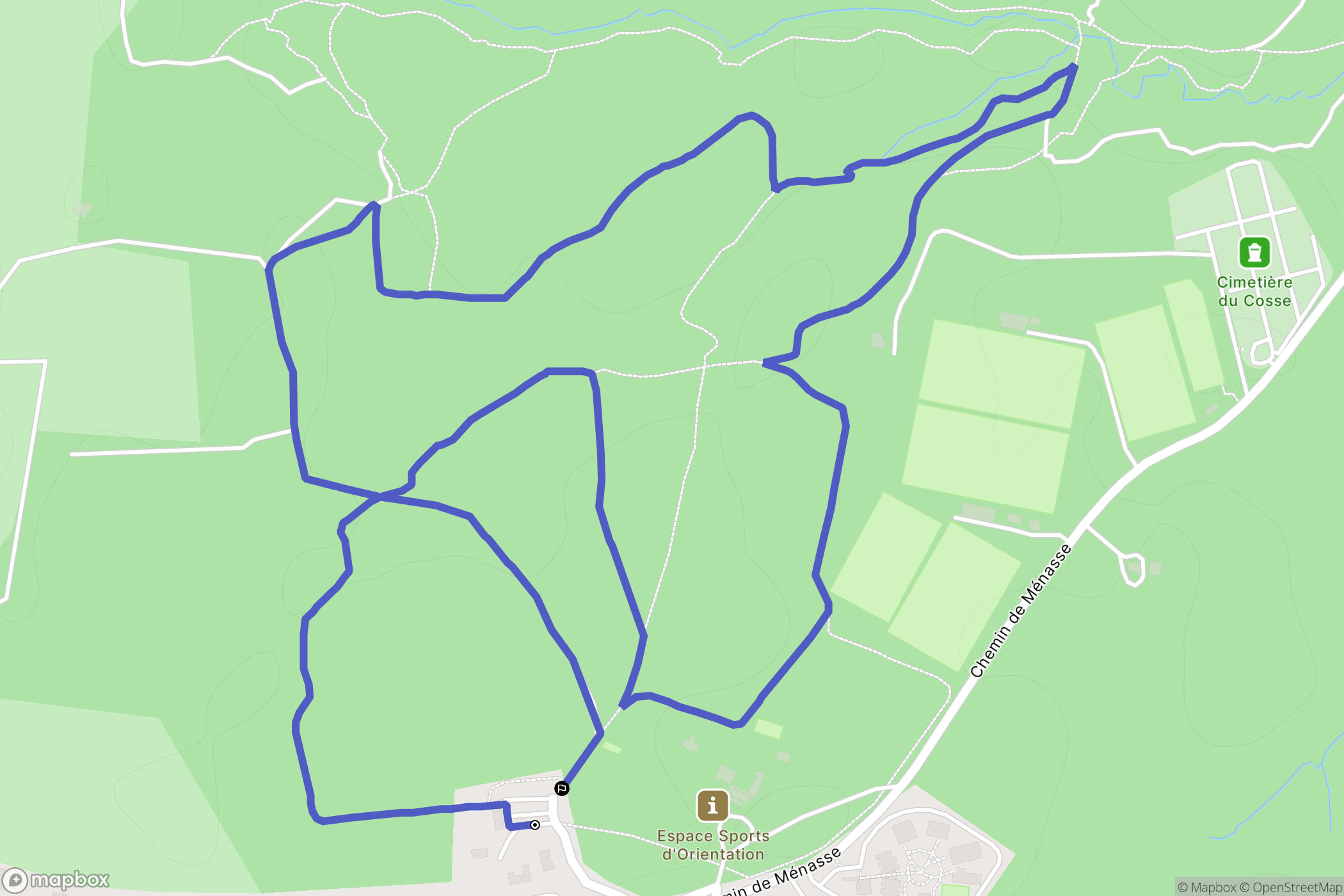 Saint-Pierre-du-Mont : carte du parcours de randonnée - France
