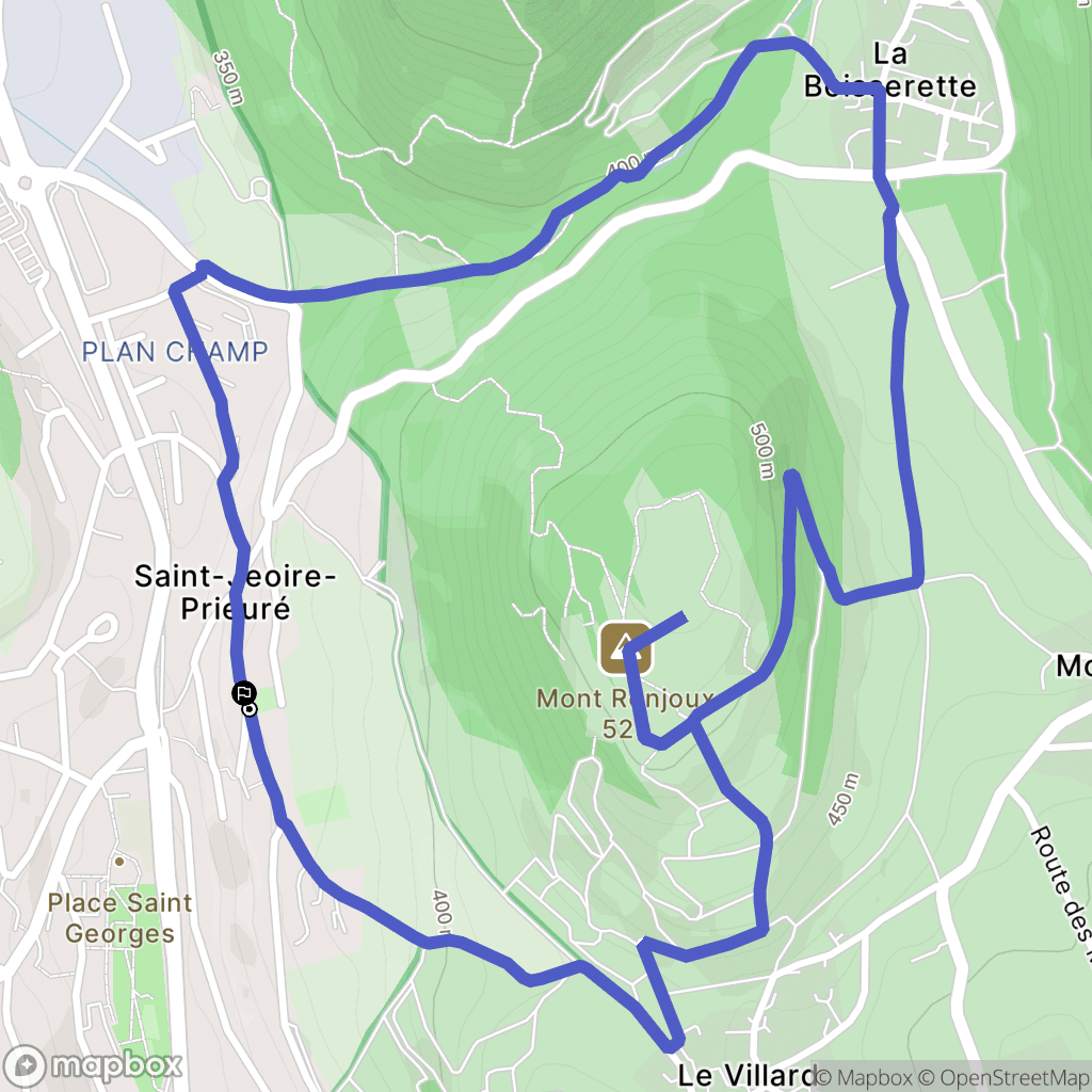 Saint-Jeoire-Prieuré: routekaart voor buitenactiviteiten - France