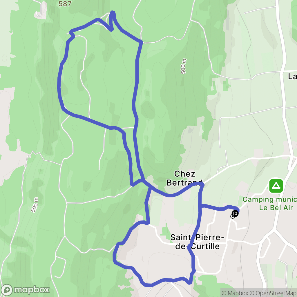 Saint-Pierre-de-Curtille: routekaart voor buitenactiviteiten - France