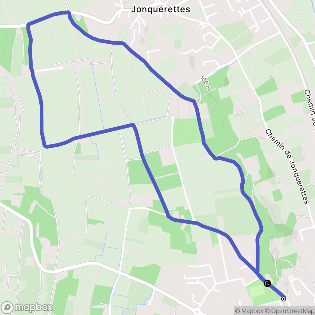 Châteauneuf-de-Gadagne : carte du parcours de randonnée - France