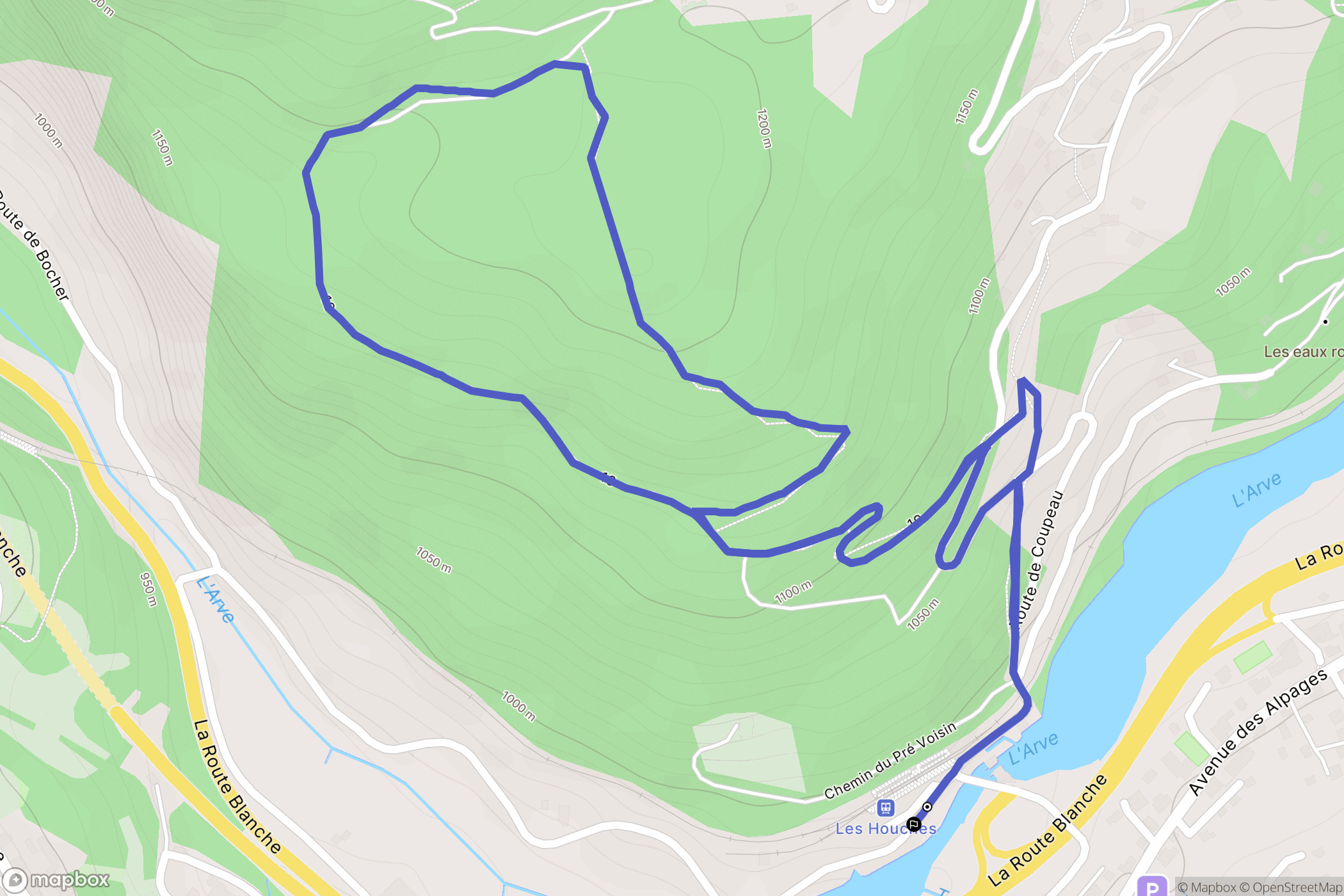 Les Houches: routekaart voor buitenactiviteiten - France