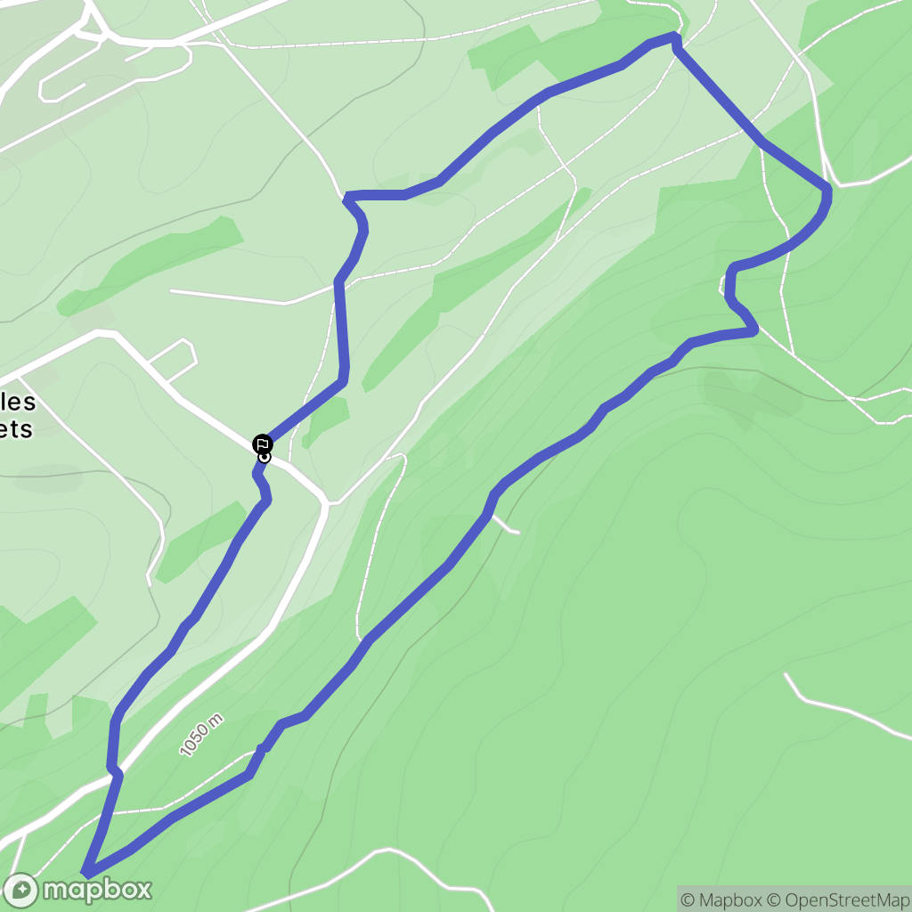 Foncine-le-Haut : carte du parcours de randonnée - France
