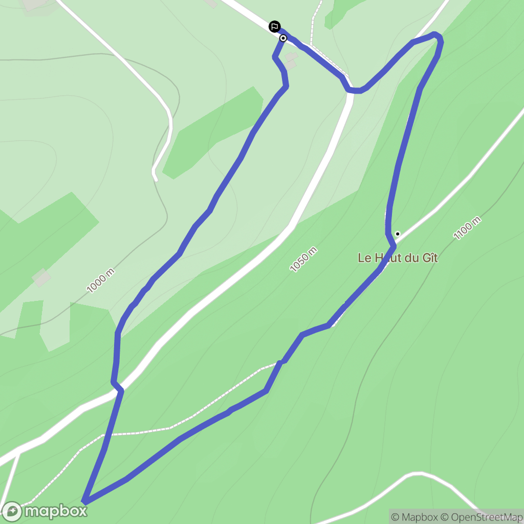 Foncine-le-Haut : carte du parcours de randonnée - France