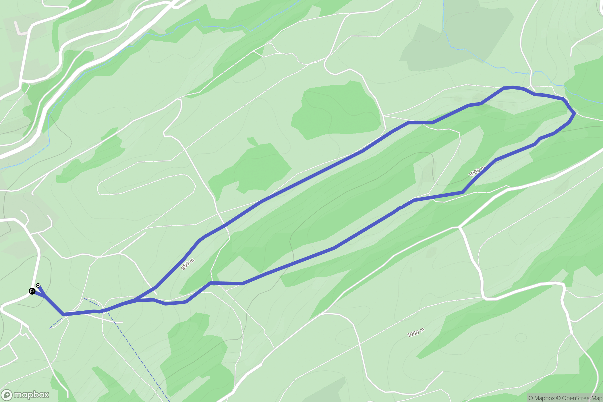 Foncine-le-Haut : carte du parcours de randonnée - France