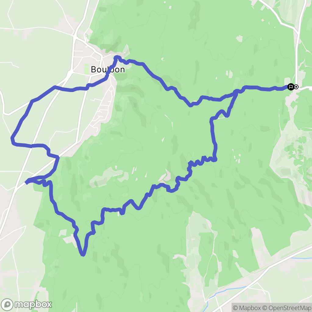 Tarascon : carte du parcours de randonnée - France