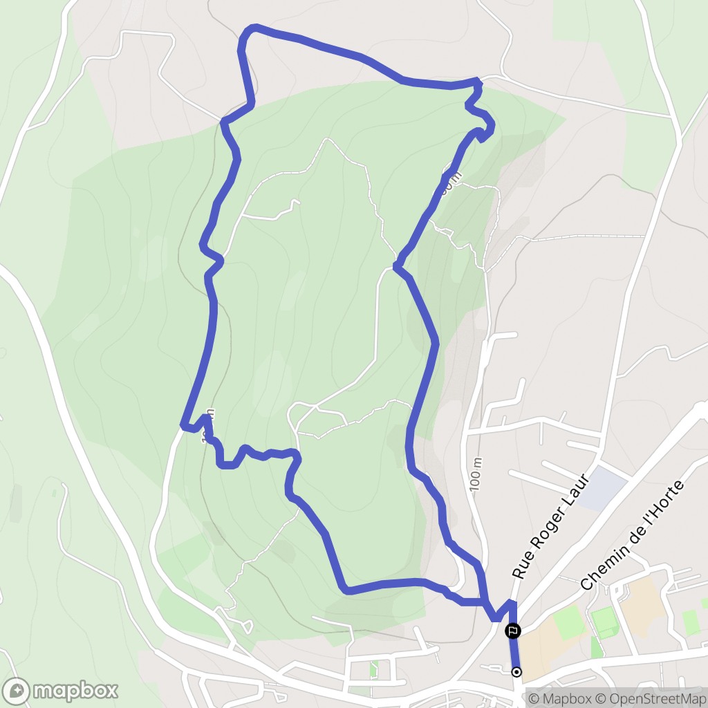 Murviel-lès-Béziers : carte du parcours de randonnée - France