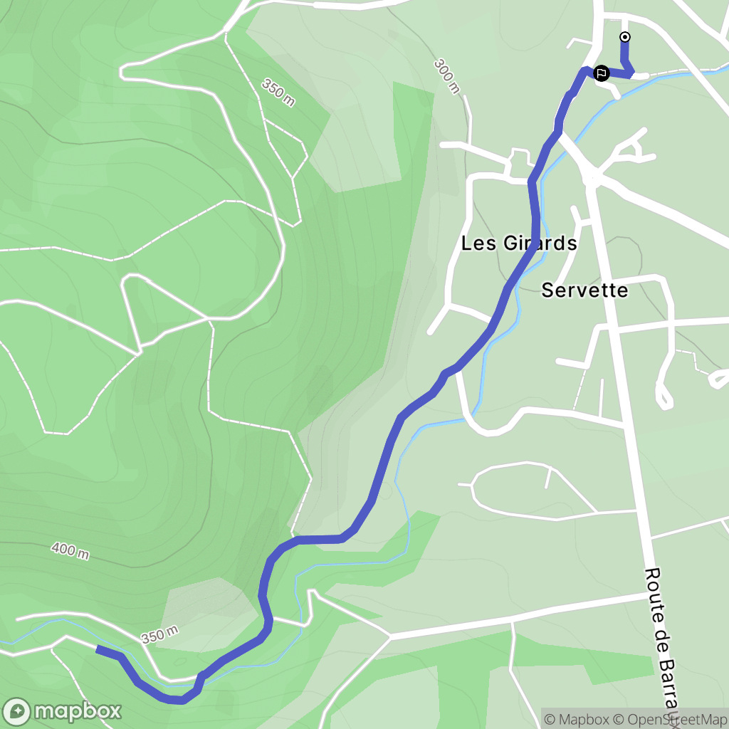 Chapareillan : carte du parcours de randonnée - France