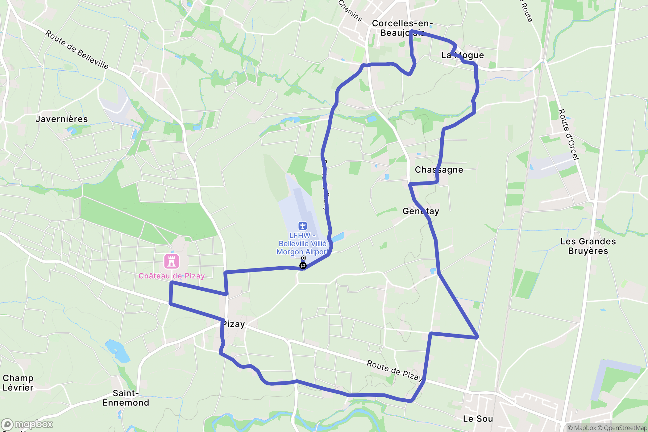 Belleville-en-Beaujolais: routekaart voor buitenactiviteiten - France