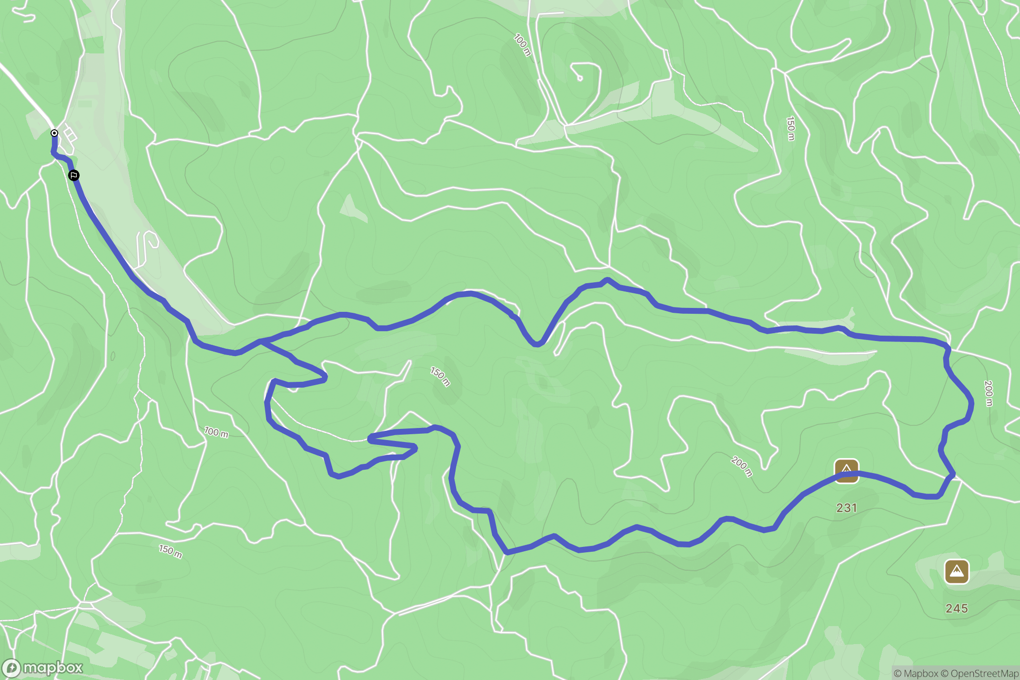 Saint-Étienne-du-Grès : carte du parcours de randonnée - France