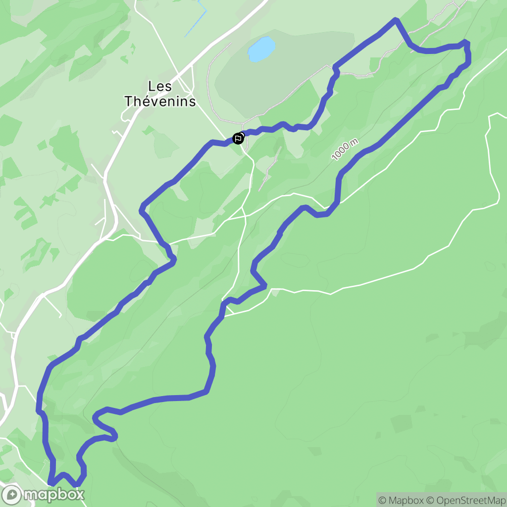 Lac-des-Rouges-Truites : carte du parcours de randonnée - France
