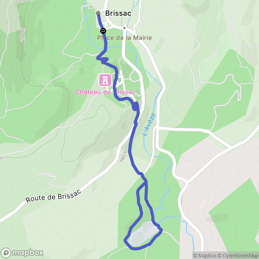 Brissac: routekaart voor buitenactiviteiten - France