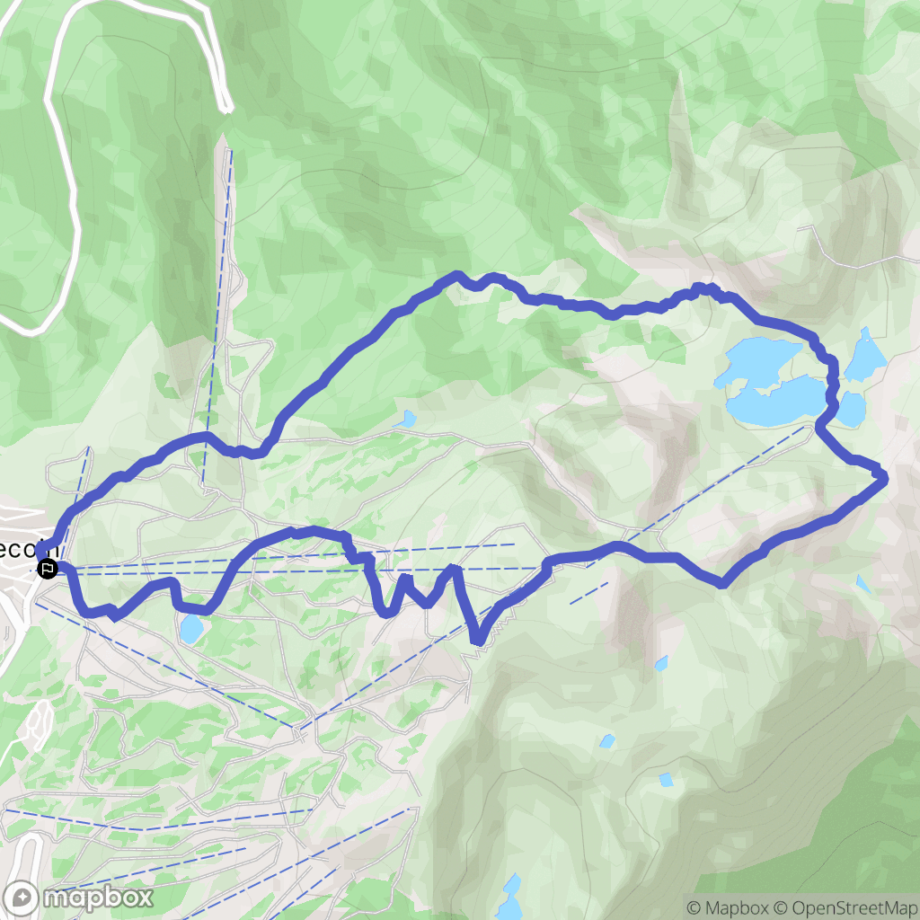 Le Recoin de Chamrousse : carte du parcours de randonnée - France