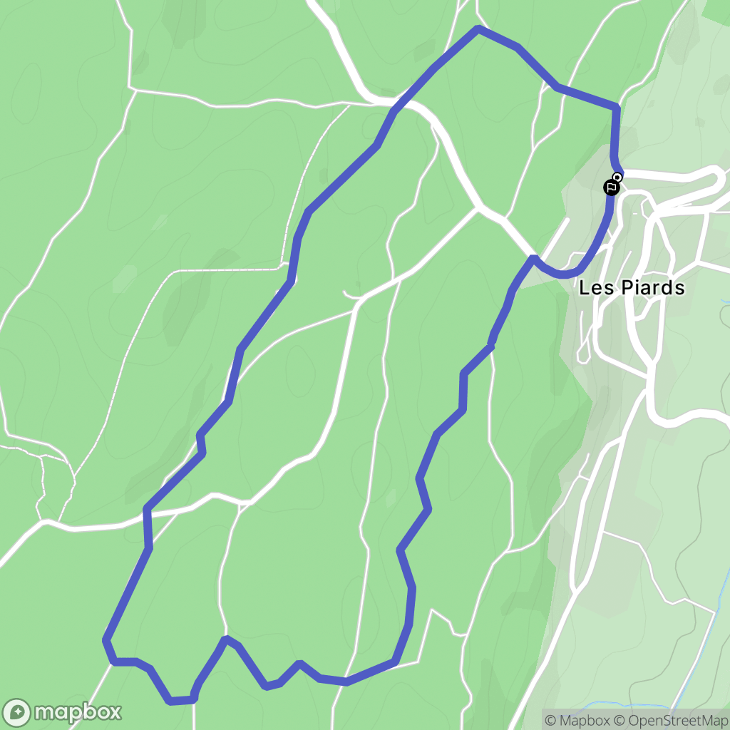 Nanchez : carte du parcours de randonnée - France