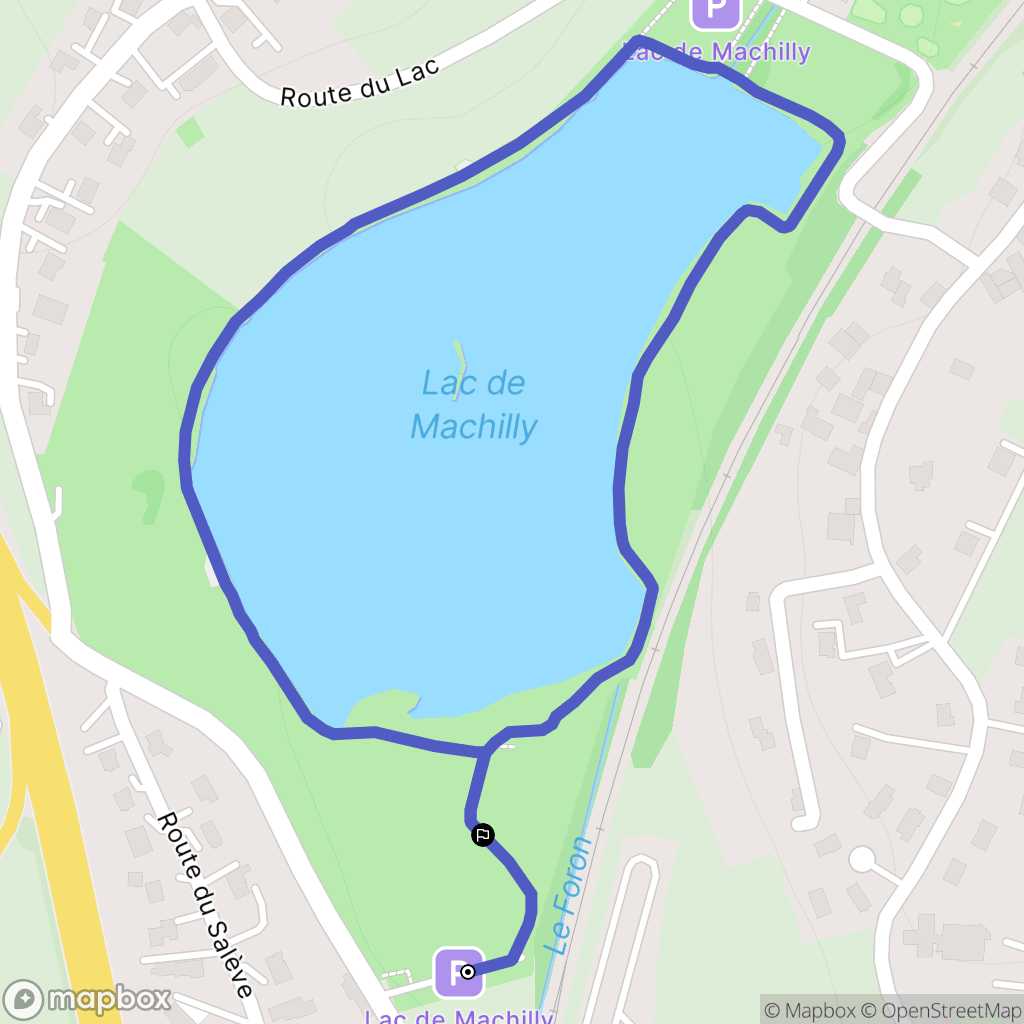 Machilly : carte du parcours de randonnée - France