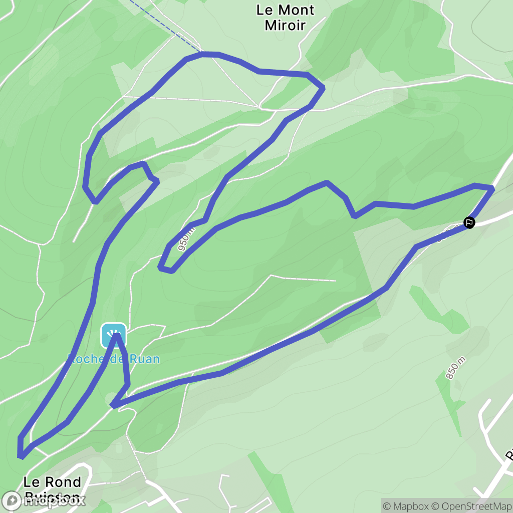 Cernay-l'Église : carte du parcours de randonnée - France