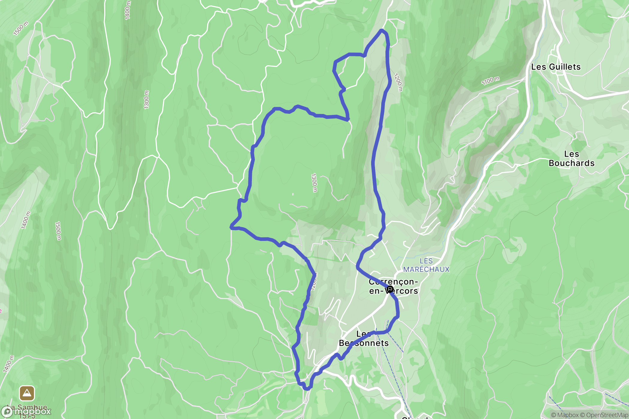 Corrençon-en-Vercors: routekaart voor buitenactiviteiten - France