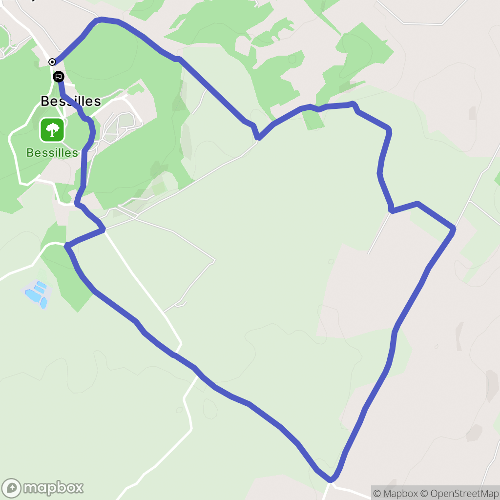 Montagnac : carte du parcours de randonnée - France