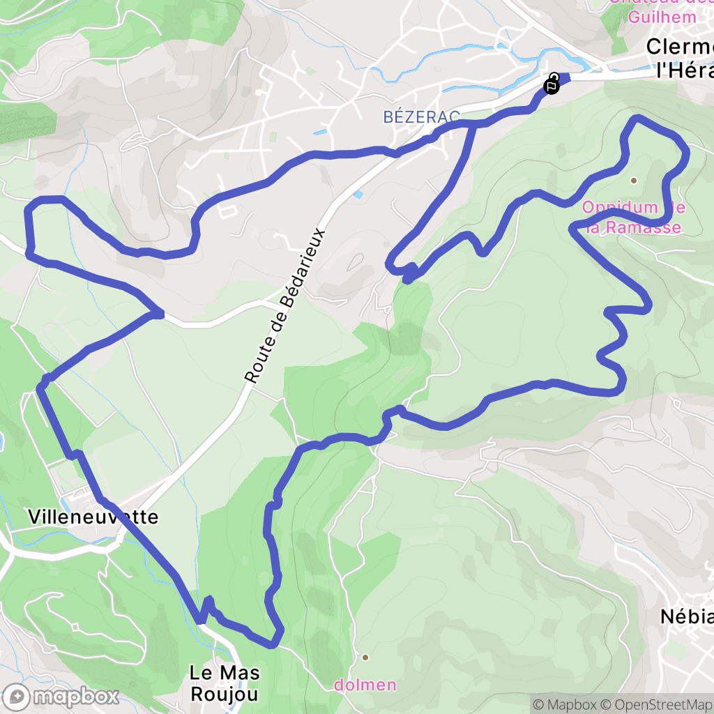 Clermont-l'Hérault: routekaart voor buitenactiviteiten - France