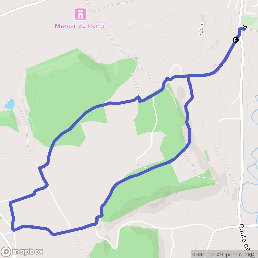 Coquainvilliers : carte du parcours de randonnée - France