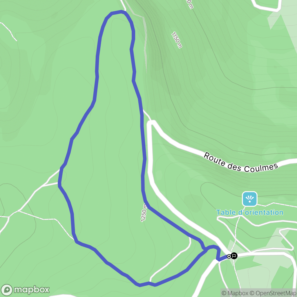 Malleval-en-Vercors : carte du parcours de randonnée - France
