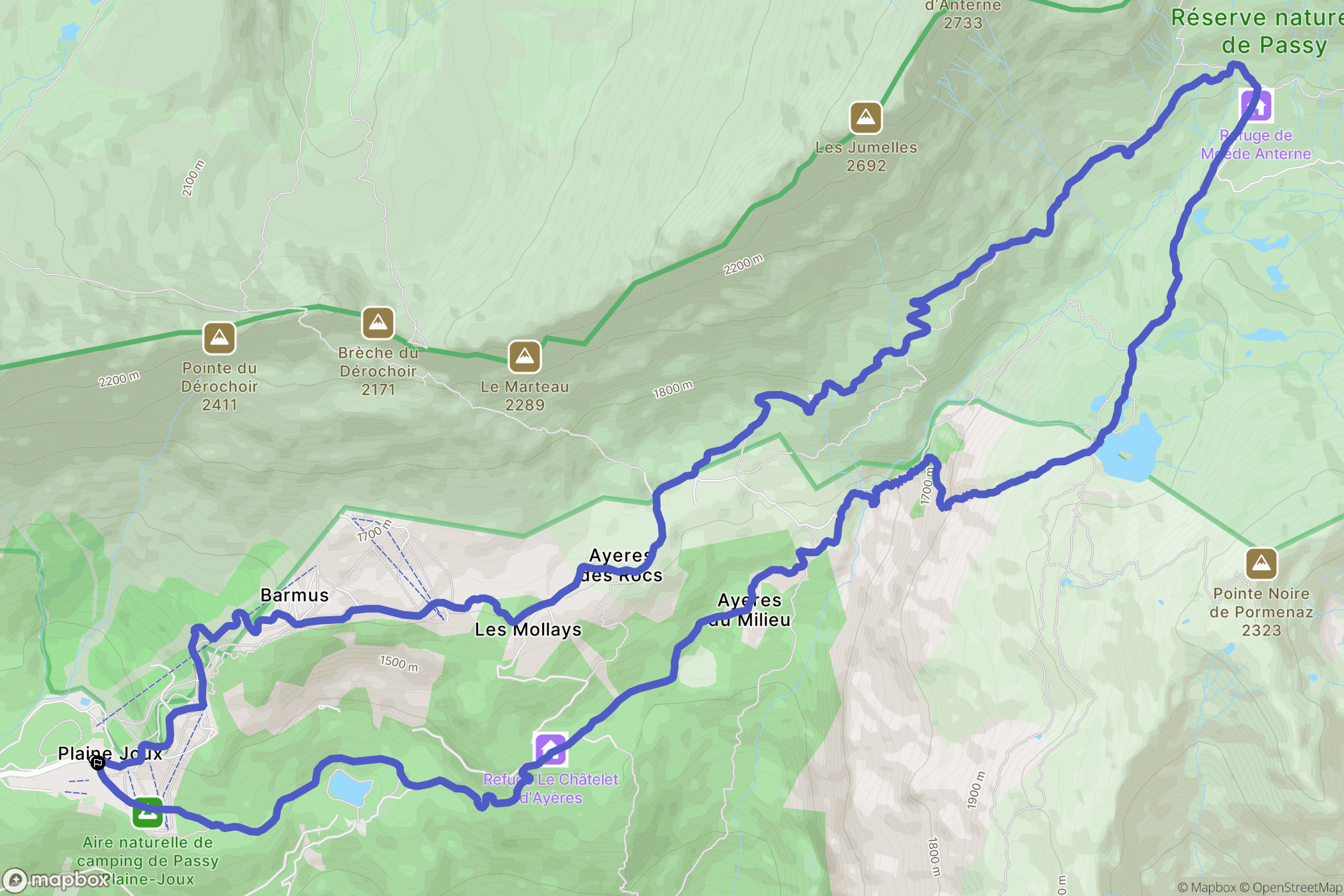 Plaine Joux: routekaart voor buitenactiviteiten - France
