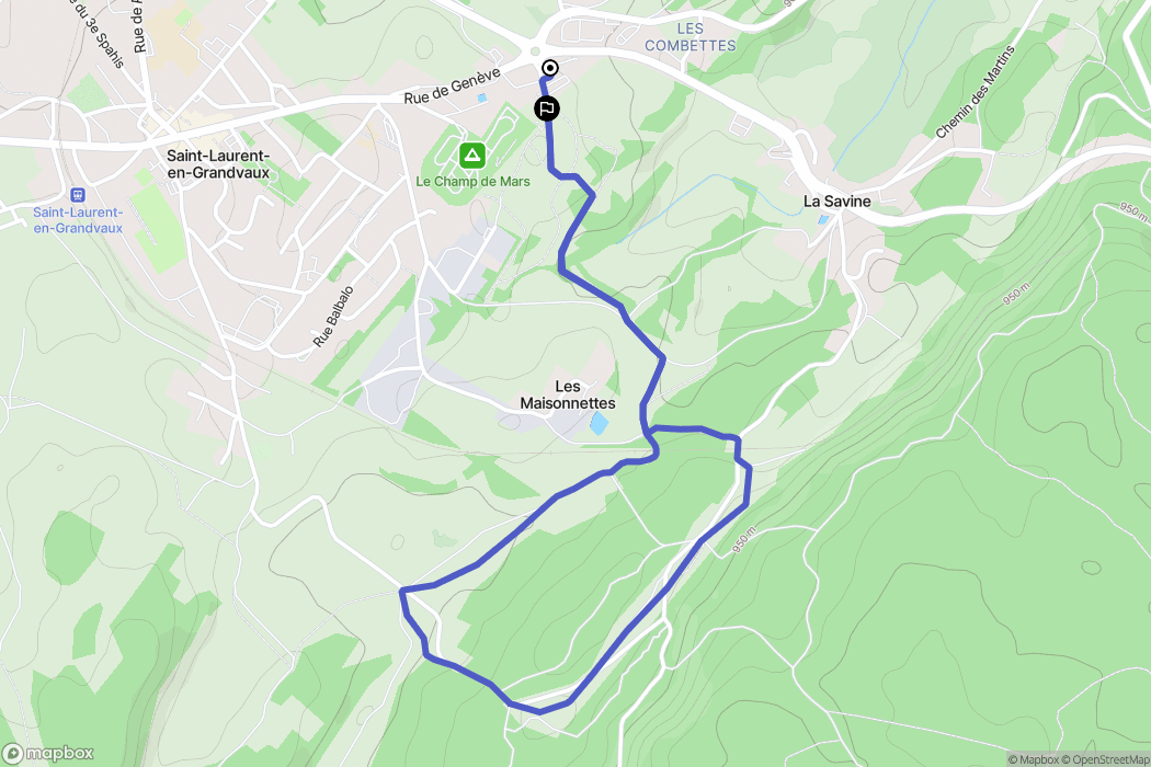 Saint-Laurent-en-Grandvaux: routekaart voor buitenactiviteiten - France