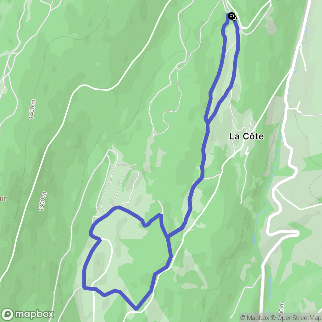 Rencurel : carte du parcours de randonnée - France