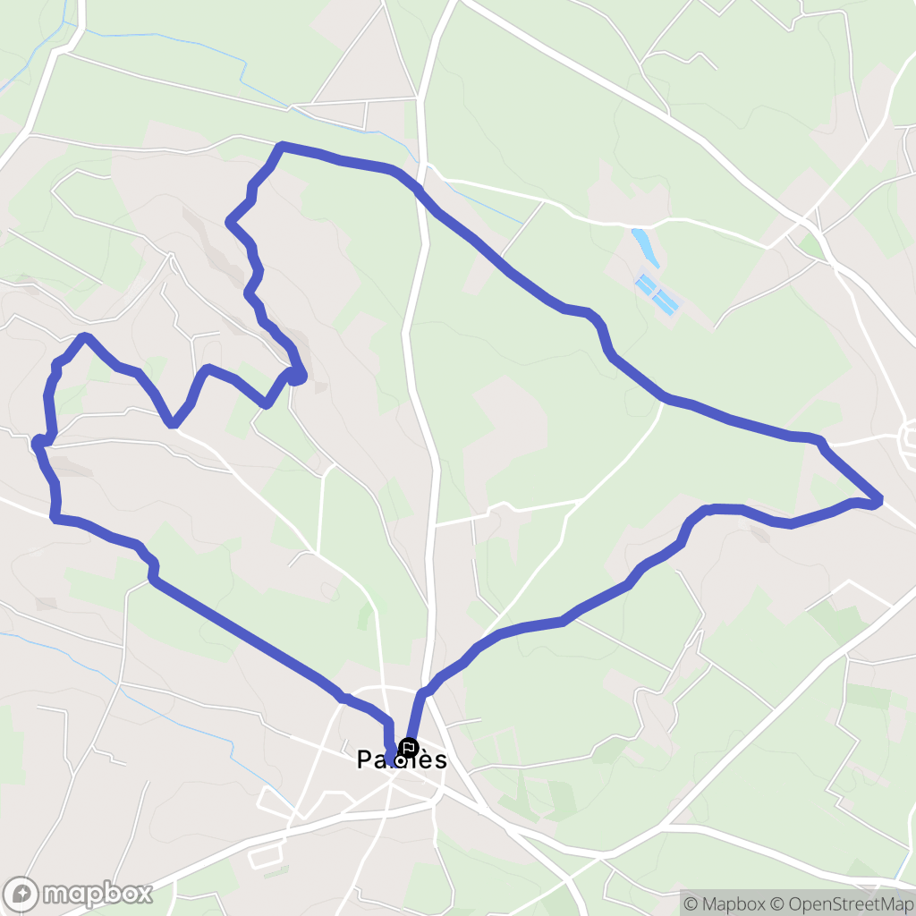 Pailhes : carte du parcours de randonnée - France
