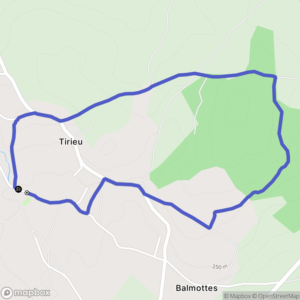 Courtenay : carte du parcours de randonnée - France