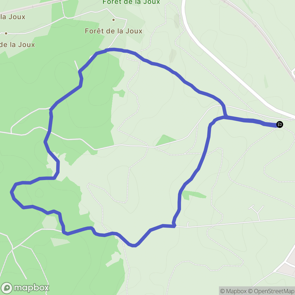 Frasne : carte du parcours de randonnée - France