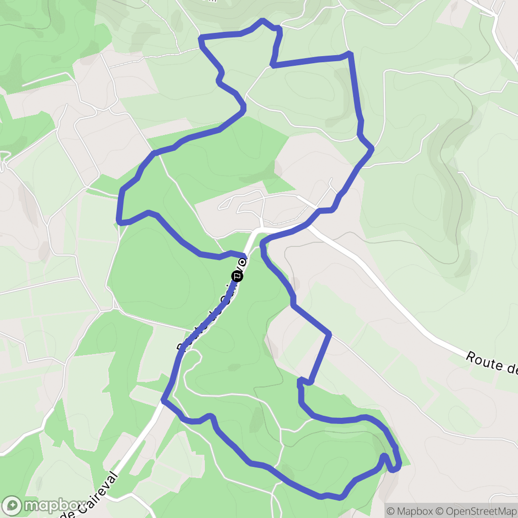 Rognes : carte du parcours de randonnée - France