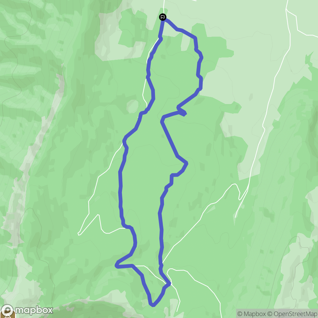 Vassieux-en-Vercors : carte du parcours de randonnée - France
