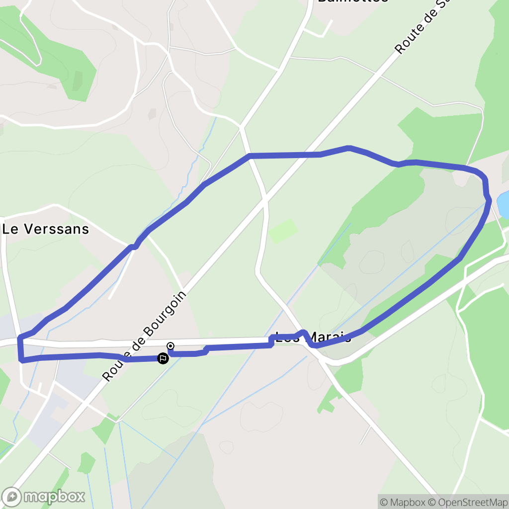 Soleymieu : carte du parcours de randonnée - France