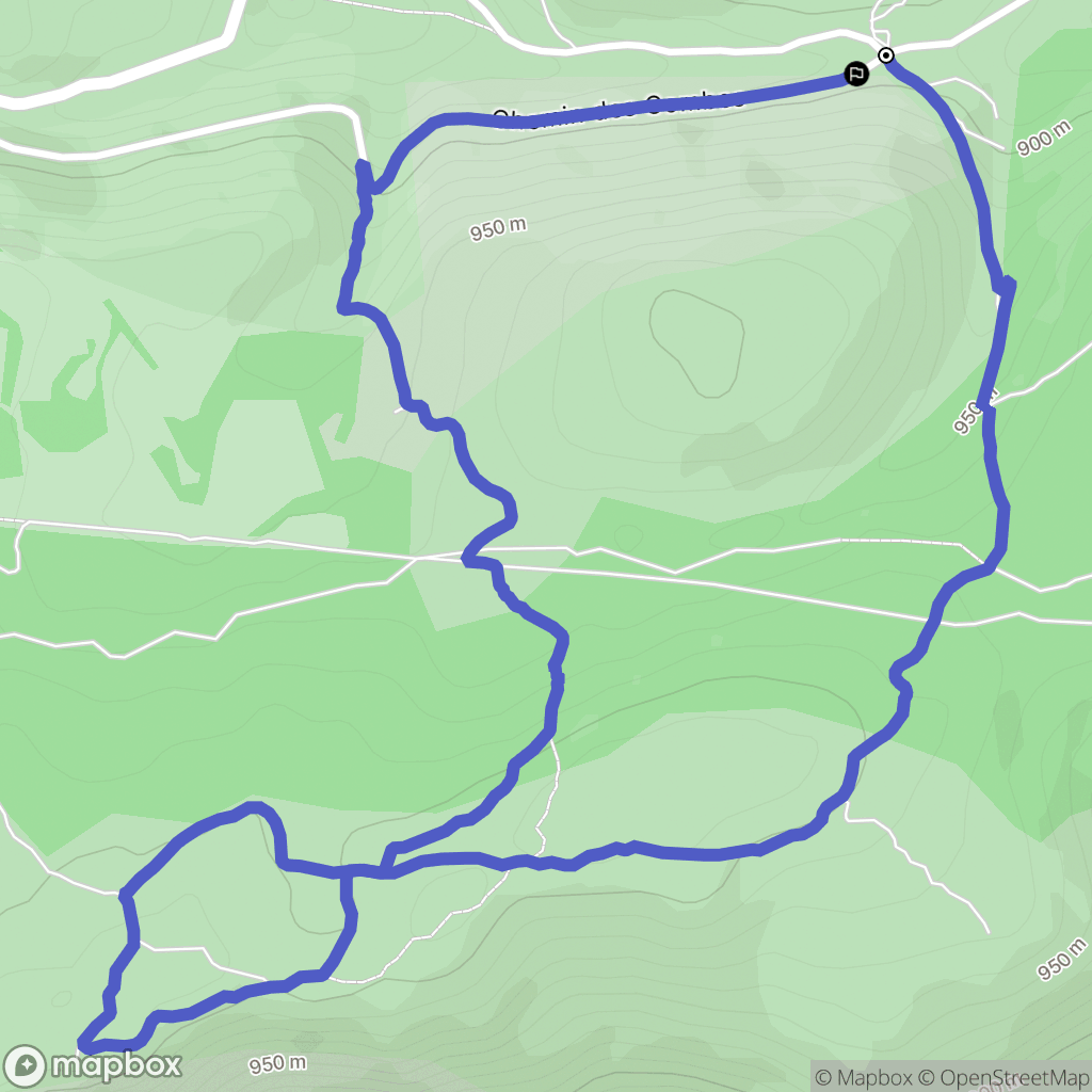 Bézaudun-les-Alpes : carte du parcours de randonnée - France